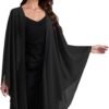 Baoqiya Chiffon Shawls and Wraps Wedding Party Shawl Scarf for Women Bridal Evening Dress on Special Occasion Dresses