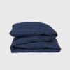 Classic Navy Pinstripes Duvet Cover