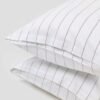 Classic Cedar Pinstripes Pillow Case Pair