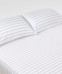 Classic Cedar Pinstripes Fitted Sheet