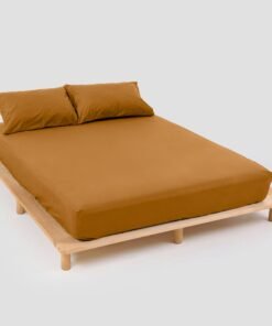 Crisp Mustard Fitted Sheet Set