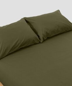 Crisp Olive Fitted Sheet